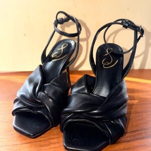 Sam Edelman Black Strappy Heels – Size 6